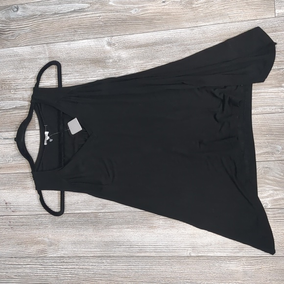 NWT Splendid Black  Draped Top XS - Picture 1 of 5